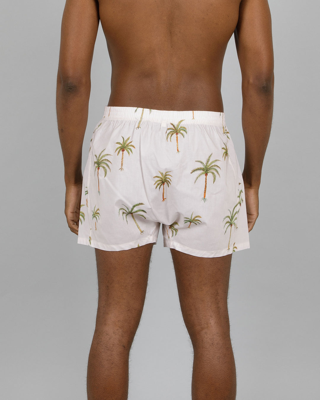 Mens Boxer Shorts Palm Beach Back - Woodstock Laundry UK