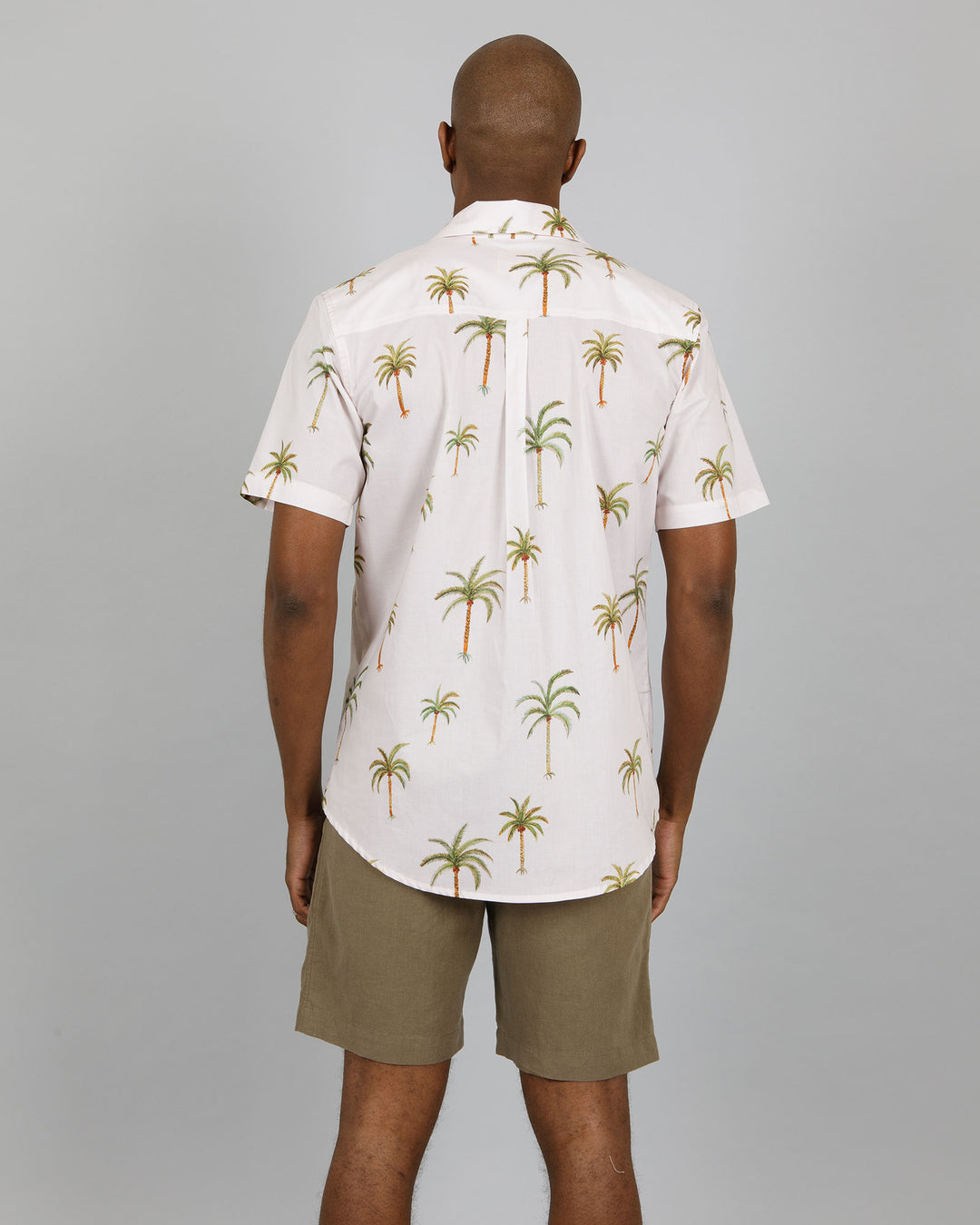 Mens Holiday Shirt Palm Beach Back - Woodstock Laundry UK