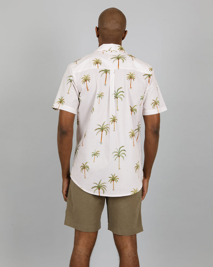 Mens Holiday Shirt Palm Beach Back - Woodstock Laundry UK