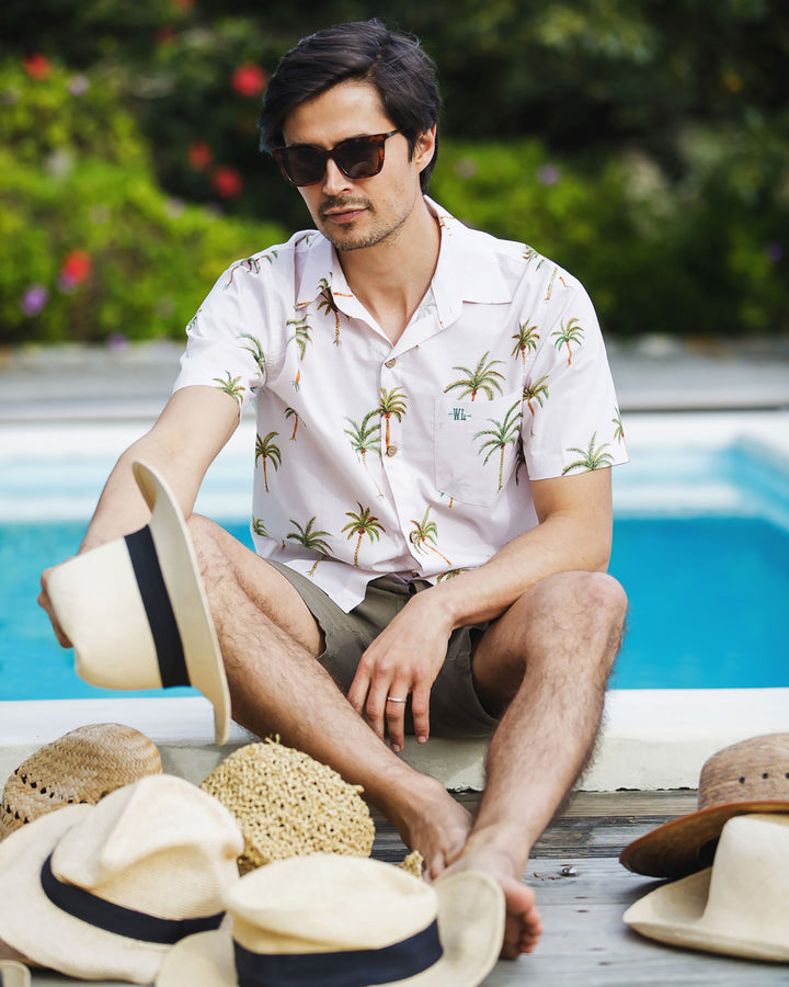 Mens Holiday Shirt Palm Beach Lifestyle 1 - Woodstock Laundry UK