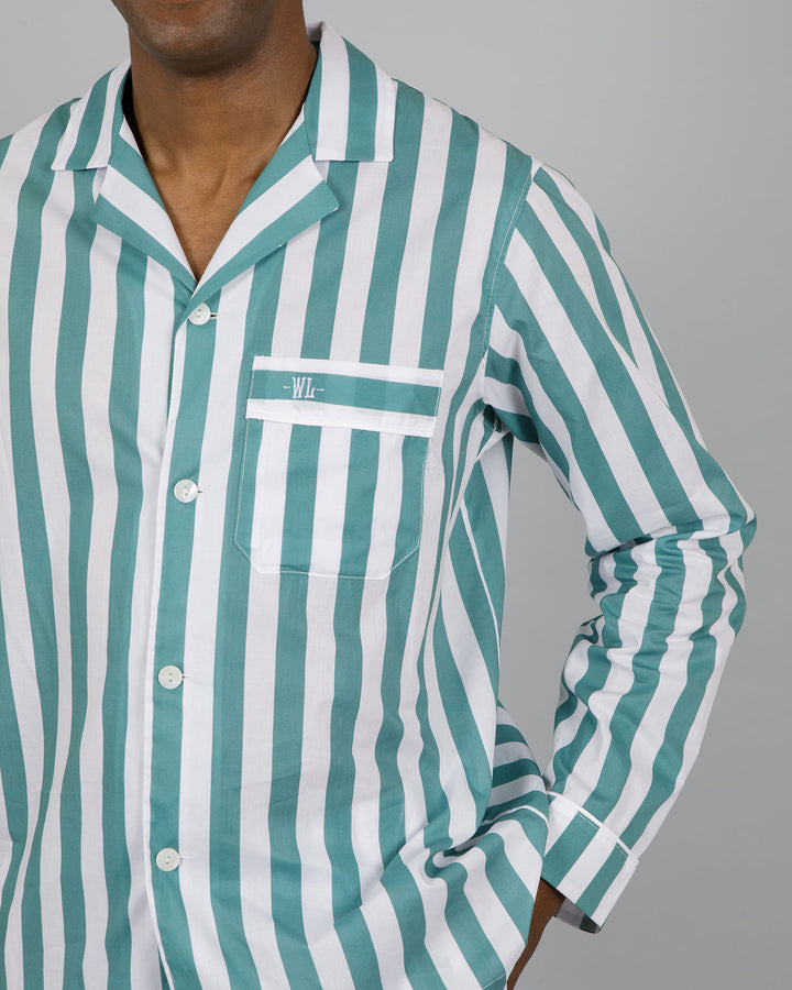 Mens Long Pyjamas Cape Cod Close - Woodstock Laundry UK