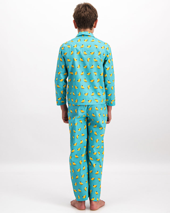 Boys Long Pyjamas Bananas Back - Woodstock Laundry UK