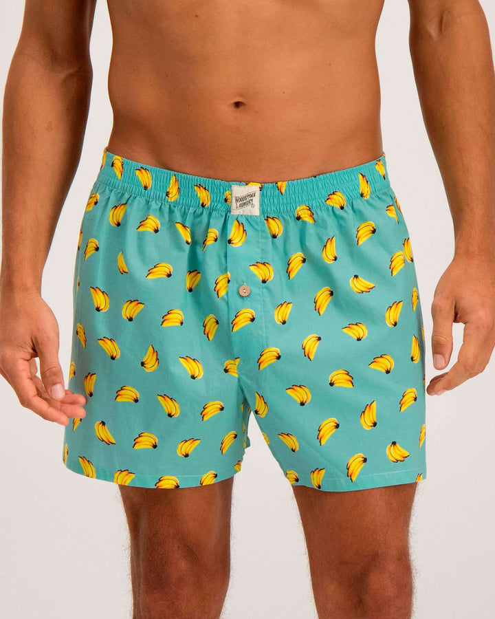 Mens Boxer Shorts Bananas - Woodstock Laundry