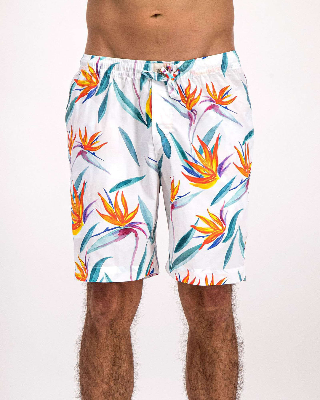 Mens Lounge Shorts Strelitzia - Woodstock Laundry UK