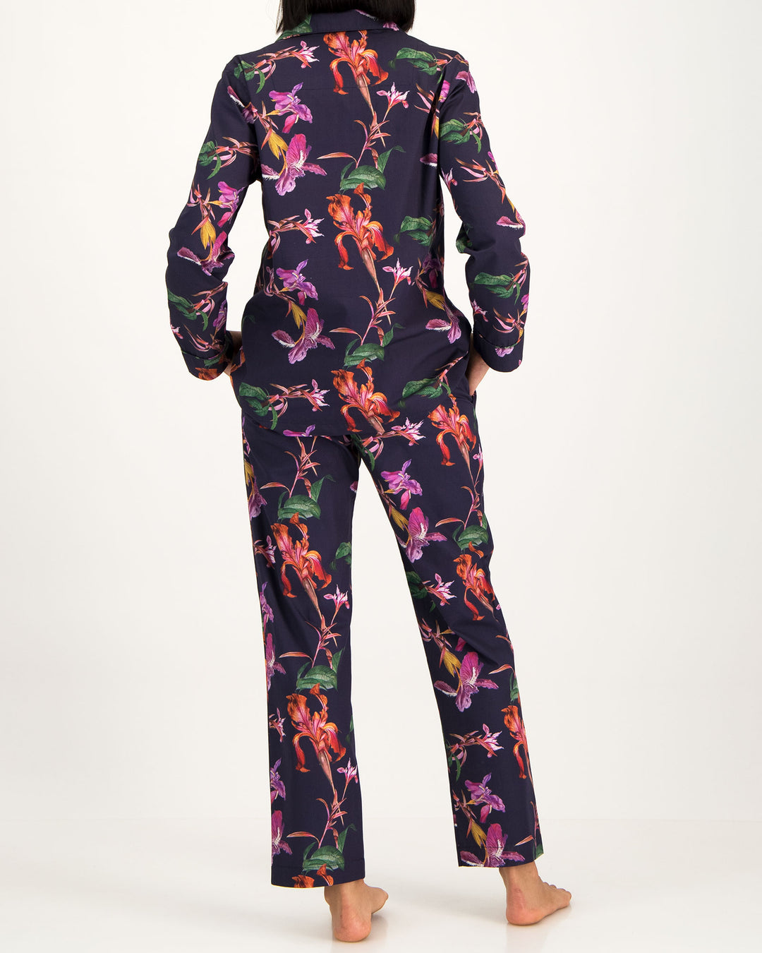 Womens Long Pyjamas - Iris Navy