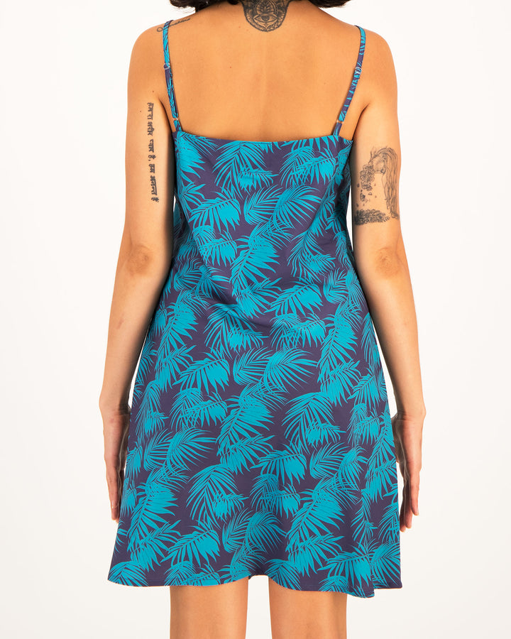 Womens Nighty Tropical Green Back - Woodstock Laundry UK