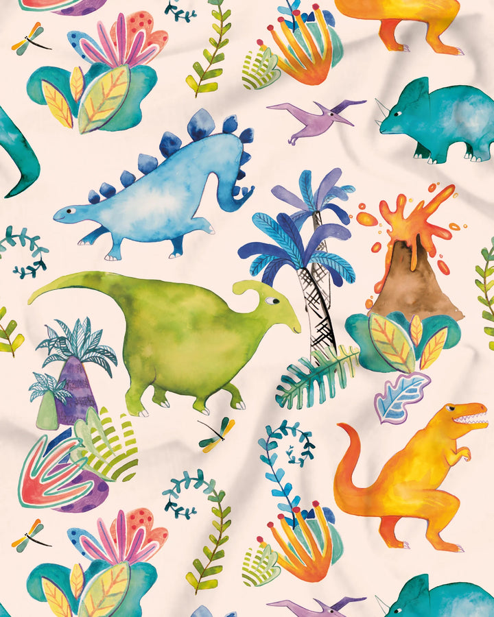 Girls Long Pyjamas - Dinosaurs