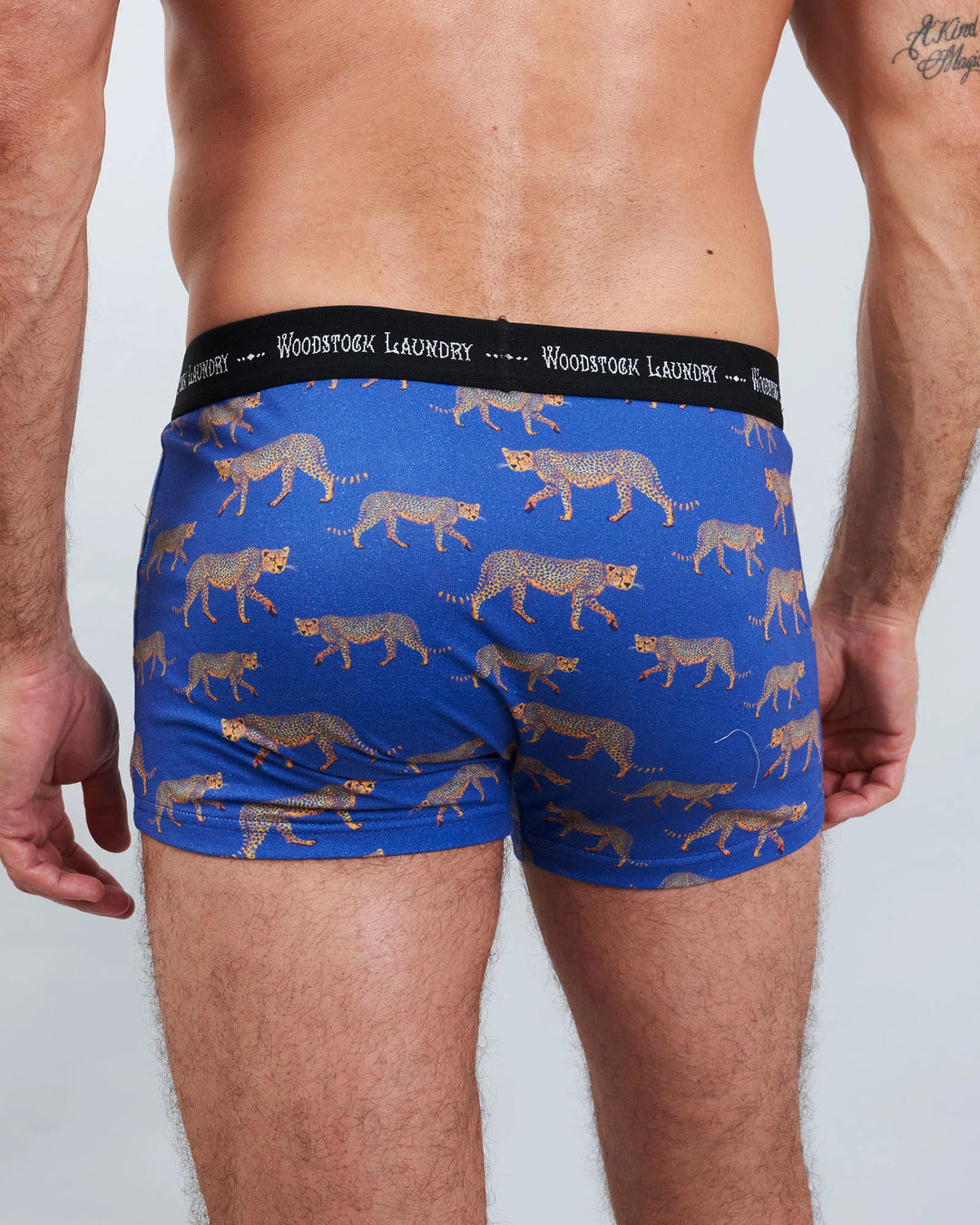 Mens Boxer Briefs - Yellow Cheetah