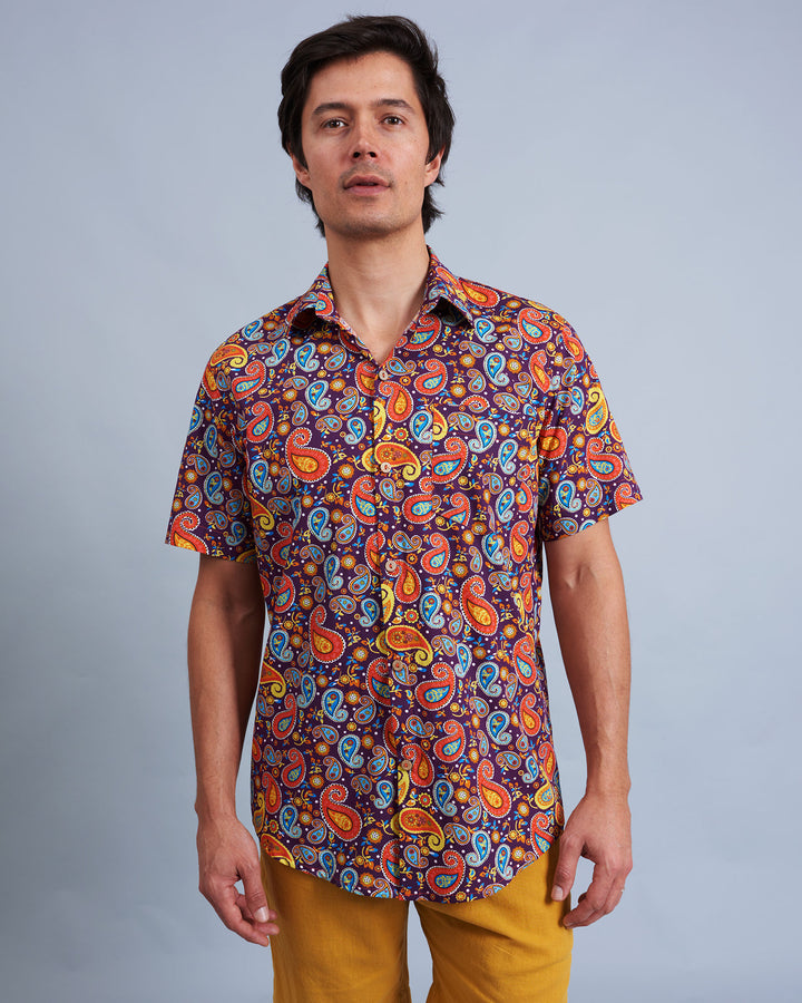 Mens Holiday Shirt Sgt Peppers Front - Woodstock Laundry UK
