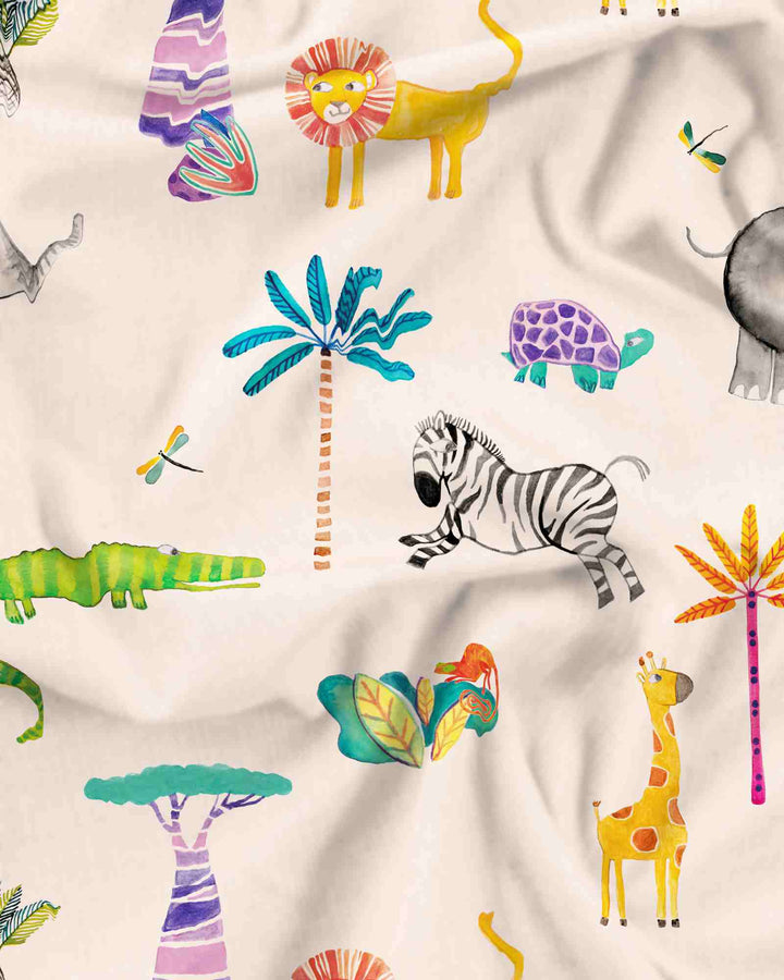 Girls Long Pyjamas - Safari Pink