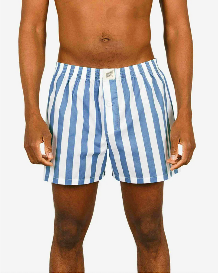 Mens Boxer Shorts - Beach Stripe