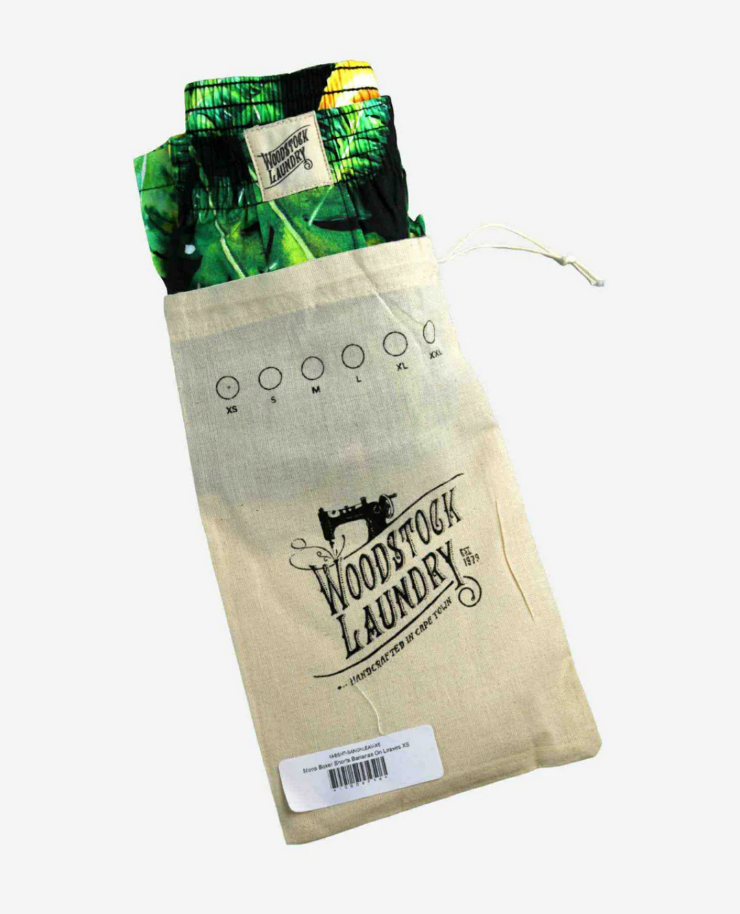 Mens Boxer Shorts - Bananas on Leaves