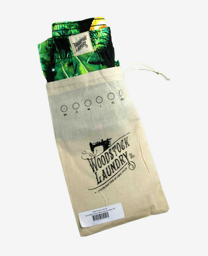 Mens Boxer Shorts - Bananas on Leaves