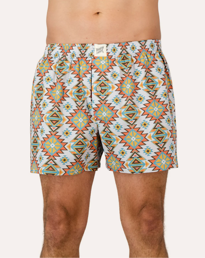 Mens Boxer Shorts - Aztec