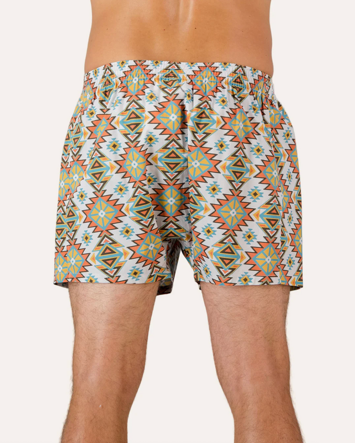 Mens Boxer Shorts - Aztec