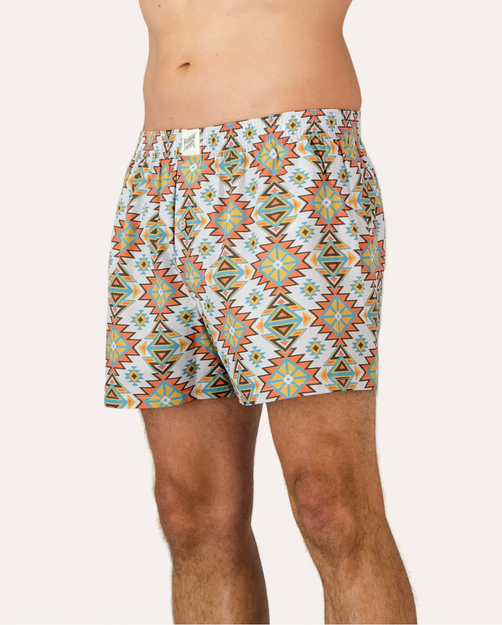 Mens Boxer Shorts - Aztec