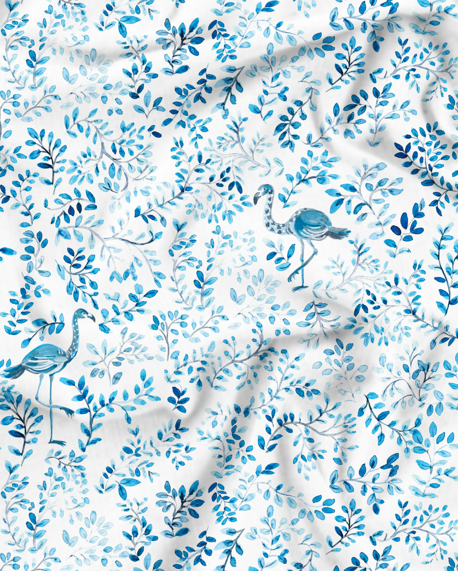 Womens Long Pyjamas - Summer Vines