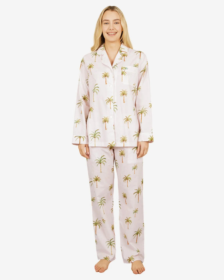 Womens Long Pyjamas - Palm Beach