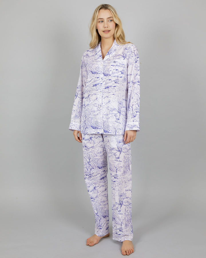 Womens Long Pyjamas - Battiss Willow