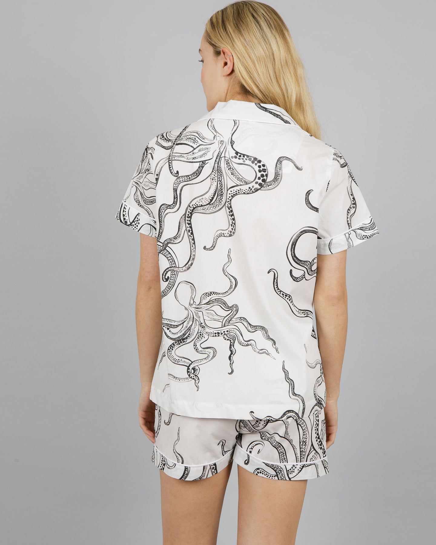 Pyjama Octopus Womens Short Pyjamas | Organic Cotton | Octopus Design – Woodstock ...