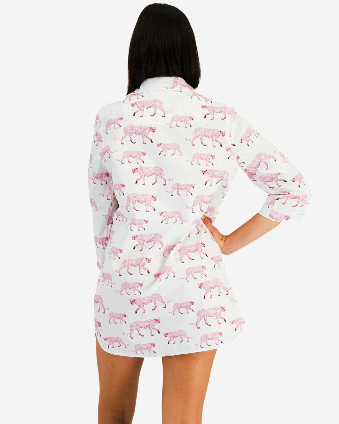 Women's Sleep Shirt - Pink Cheetah