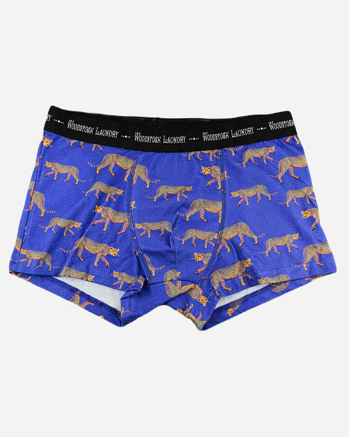 Mens Boxer Briefs - Yellow Cheetah