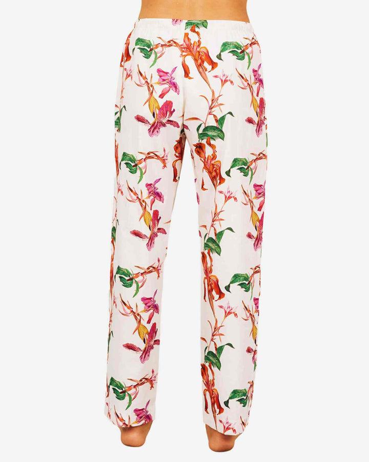 Womens Lounge Pants - Iris White