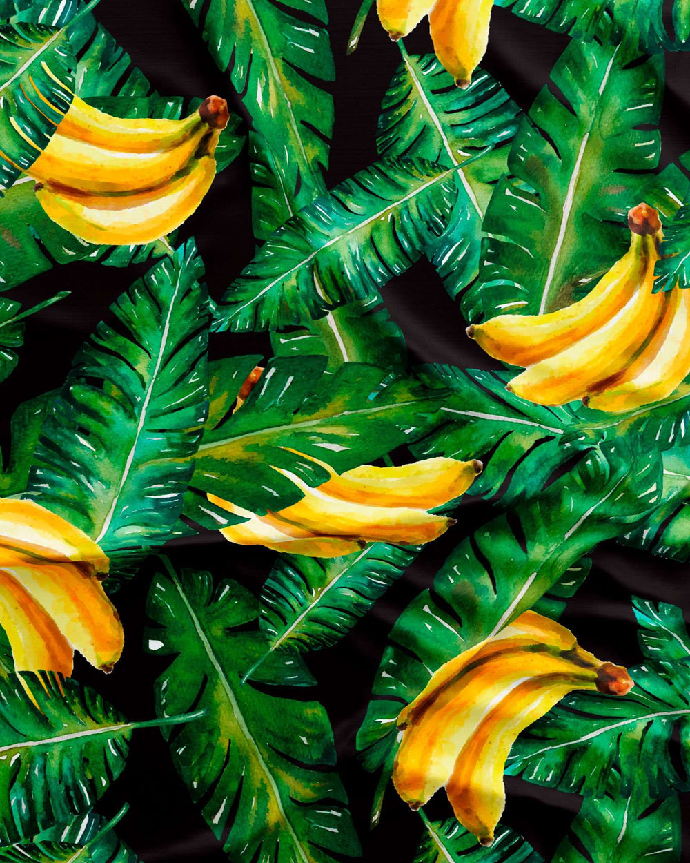 Bananas on Leaves Pattern Details - Woodstock Laundry UK
