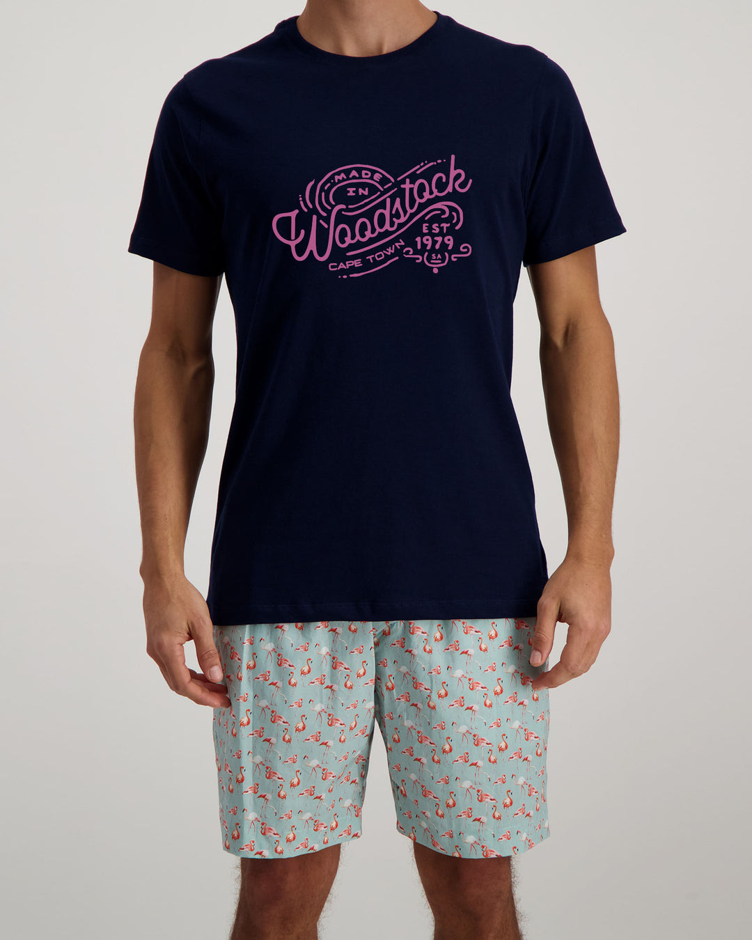 Mens Navy T-shirt Made in Woodstock - Woodstock Laundry UK
