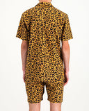 Mens Short Pyjamas Leopard Back - Woodstock Laundry UK