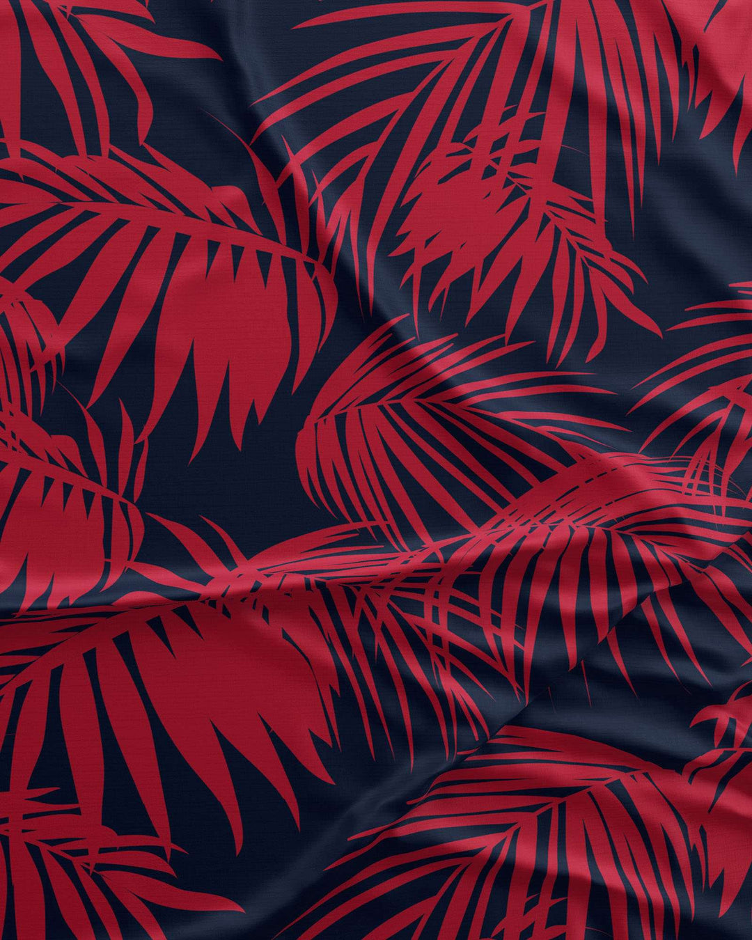 Tropical Red Pattern Detail - Woodstock Laundry UK
