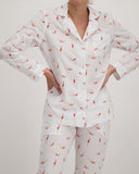 Womens Long Pyjamas Divers Close - Woodstock Laundry UK