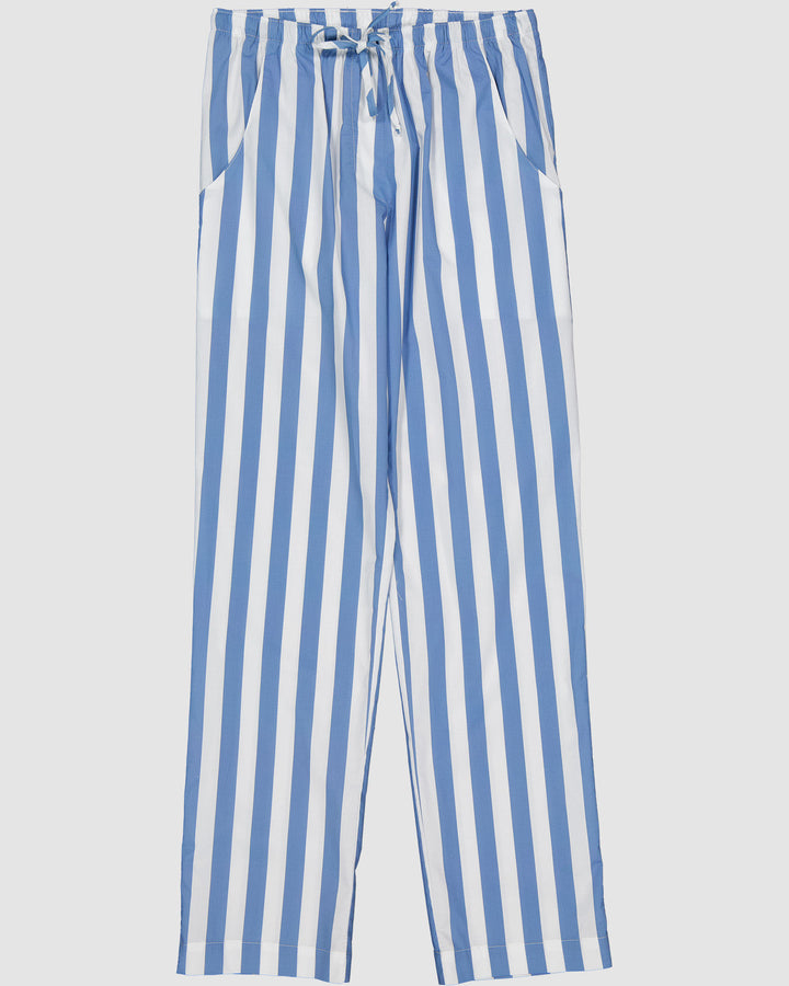 Womens Long Pyjamas Beach Stripe Pants - Woodstock Laundry UK